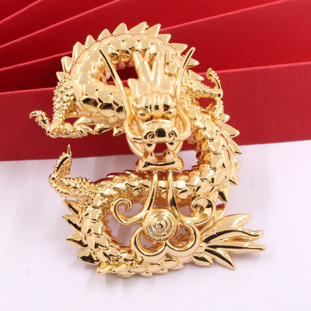 Wedding Supply Decor - 2pcs Brass Casted Dragon Loong Pendant