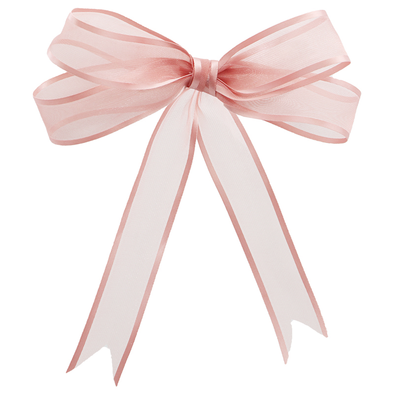 Wedding Supply Wholesale - (5Meter/pack)2.5cm Organza Ribbon Wide Edge Ribbons
