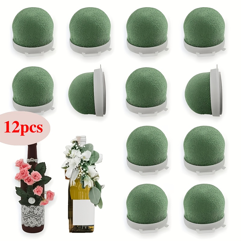 Wedding Floral Supply - 12Pcs Green Floral Foam Ball with