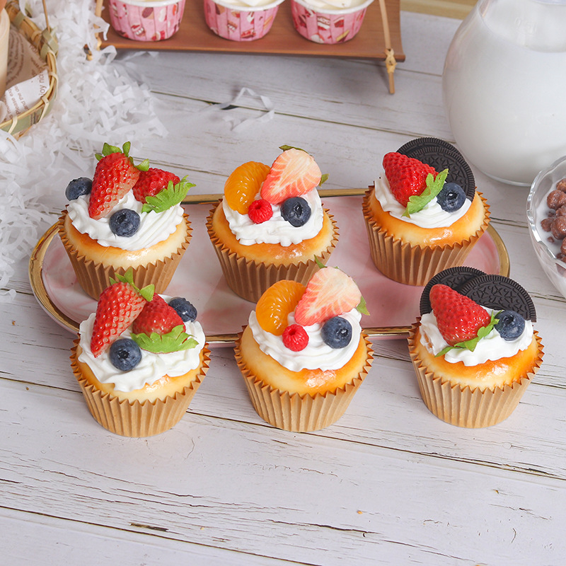 Fake Cupcake Fruit Cake Strawb - Wedding Cake Supply review and price