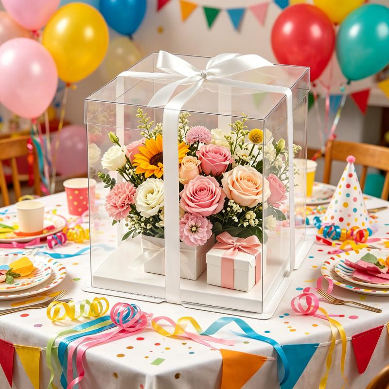 Transparent Cake Boxs Large Gi - Wedding Cake Supply review and price