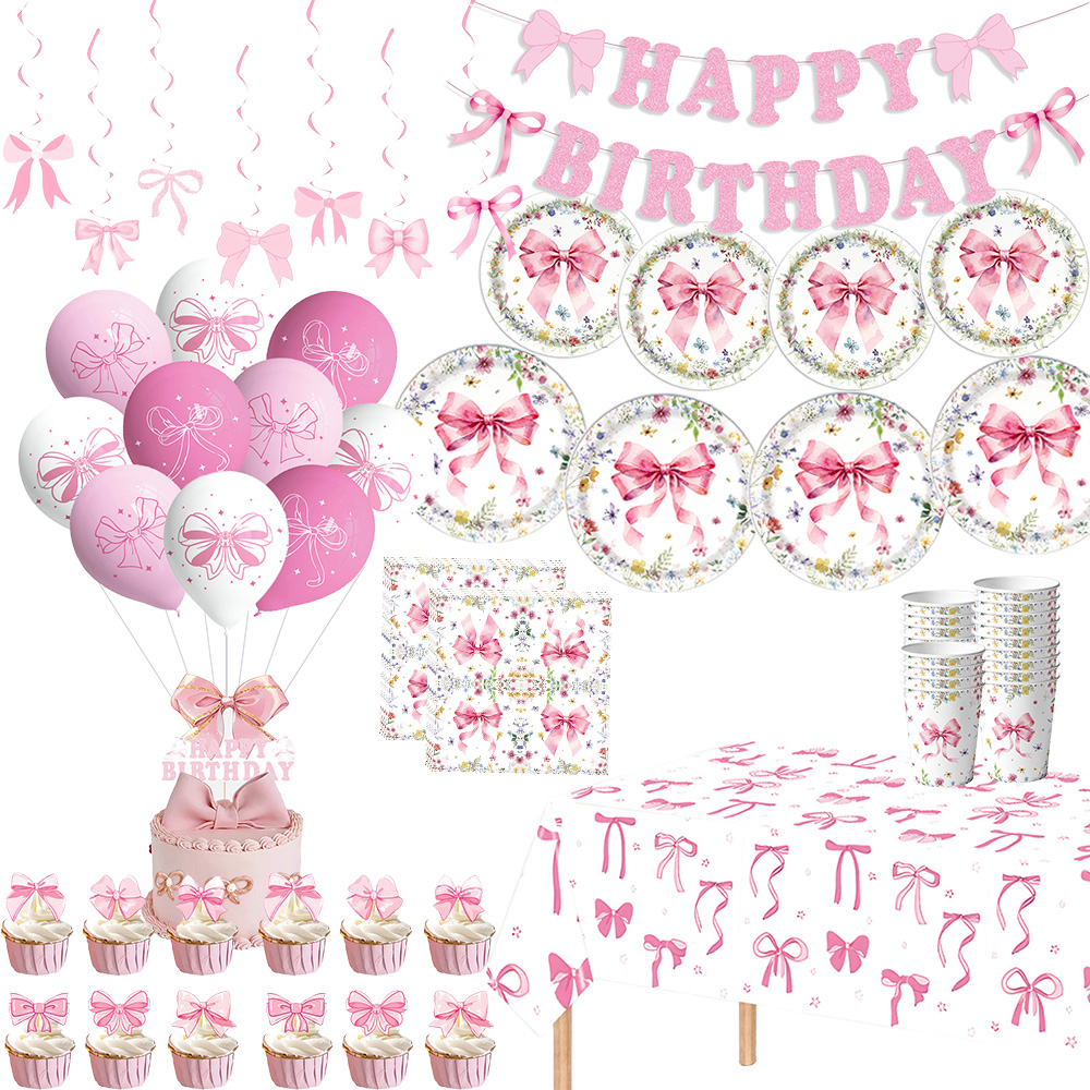 Pink Bow Girls Birthday Decora - Confetti Balloon Set review and price