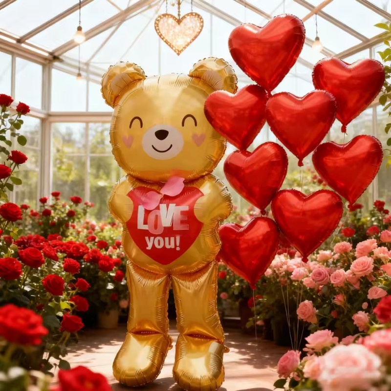 Large  60inch Standing Heart B - Confetti Balloon Set review and price