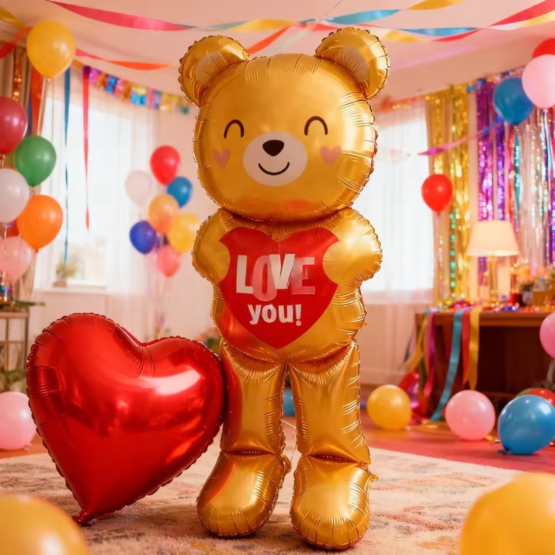 Large  60inch Standing Heart B - Confetti Balloon Set review and price