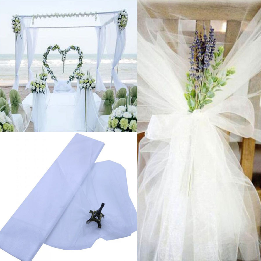 10m Wedding Decoration Tulle R - Chair Sash Organza review and price
