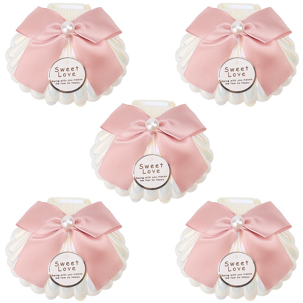 5Pcs Shell Shaped Plastic Boxe - Wedding Favor Box review and price