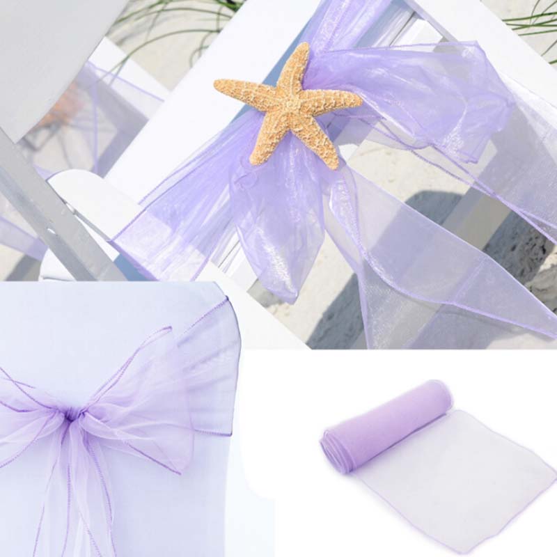 25Piece 18x275cm Wedding Organ - Chair Sash Organza review and price