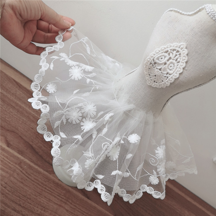 12CM Wide White Tulle Mesh 3d  - Wedding Water Supply review and price