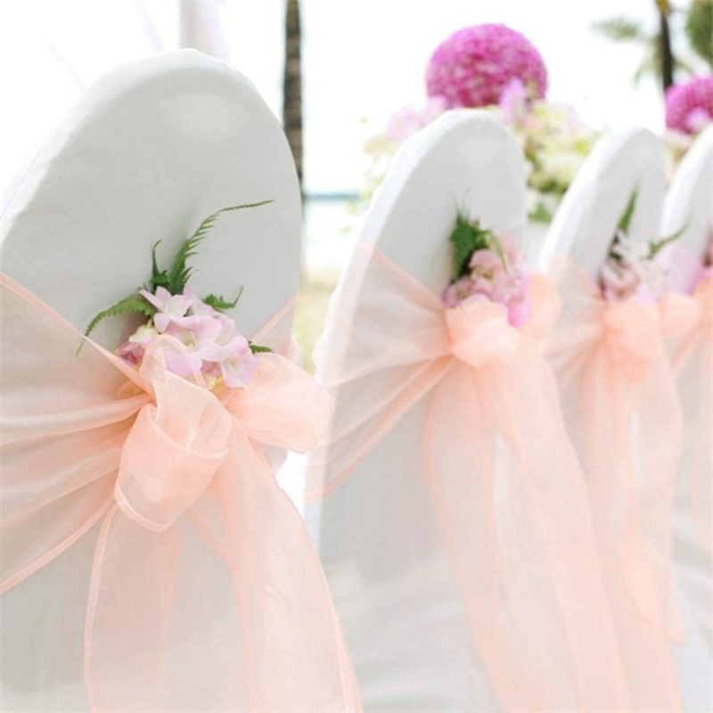 10/50/100PCS Wedding Chair Dec - Chair Sash Organza review and price