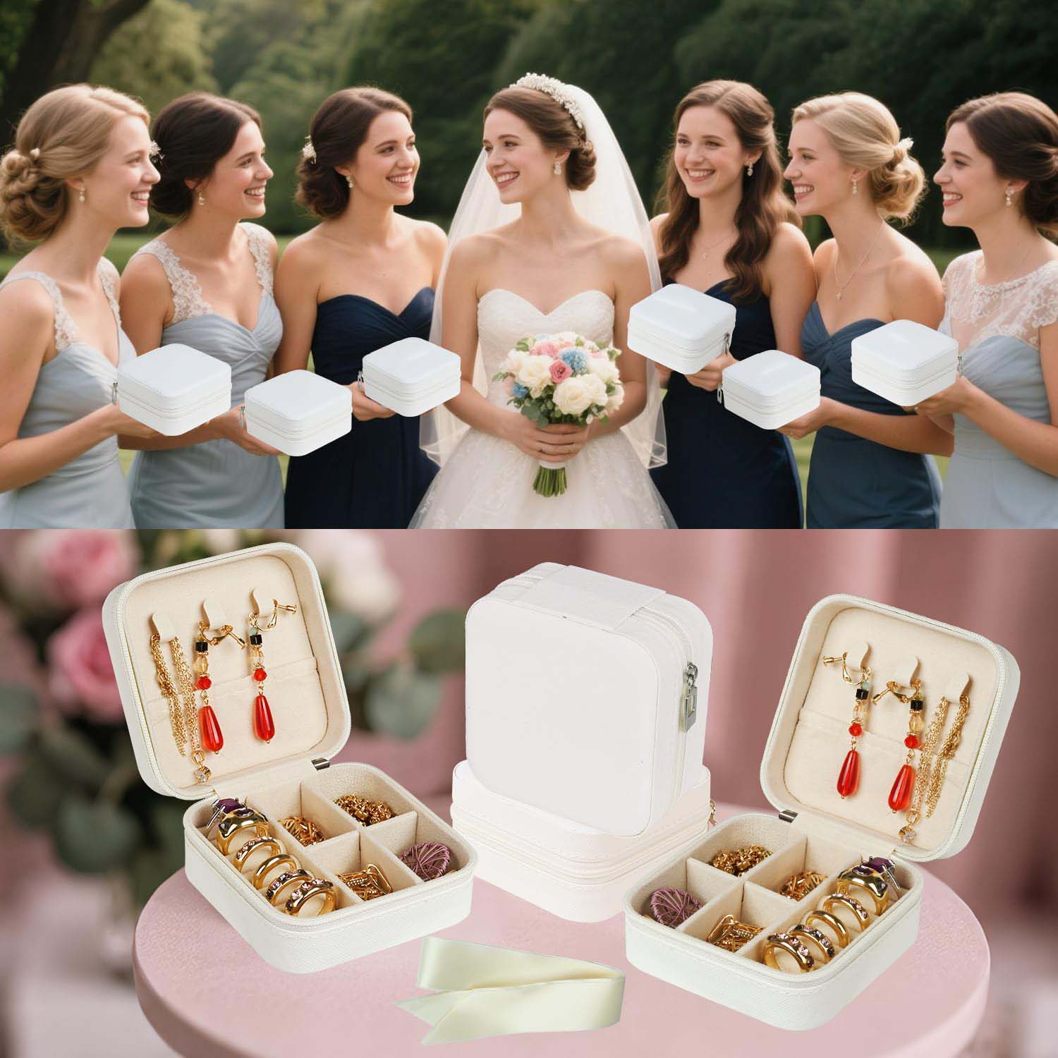 6-50pcs Travel Jewelry Case Br - Wedding Favor Box review and price
